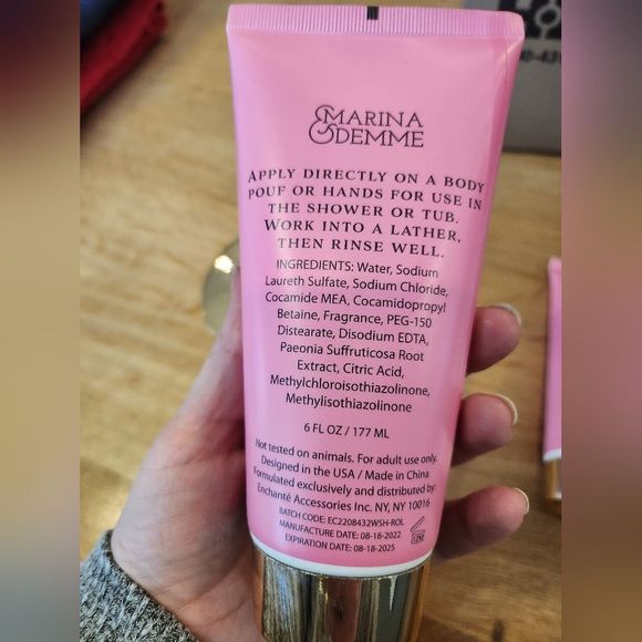 Marina & Demme Pink Peony Body Wash and Lotion and Rose Lilac Body Scub - Picture 6 of 7